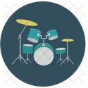 Bateria Musica Equipo Icono