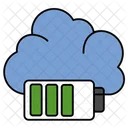 Batería en la nube  Icono