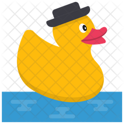 Bath Duck Icon - Download in Flat Style