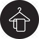 Bath Towel Towel Hanging Towel Rack Icon