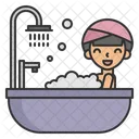 Bathing Bathtub Shower Icon