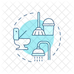 Bathroom cleaning  Icon