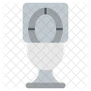Bathroom Commode Flush Toilet Seat Icon