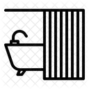 Bathroom Curtain  Icon