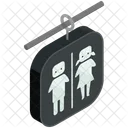 Bathrooms Sign Isometric Icon