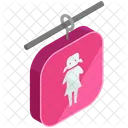 Female Bathroom Sign Icon