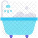 욕조 온수 욕조 샤워기 아이콘