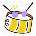 Batida De Bateria Baquetas Musica De Bateria Ícone