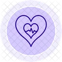 Batimento Cardiaco Amor Saude Ícone