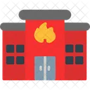 Batiments Urgences Incendie Icône