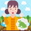 Batrachophobia Fear Of Frogs Icon