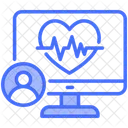 Rythme Cardiaque Biomedical Electrocardiogramme Icône