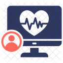 Rythme Cardiaque Biomedical Electrocardiogramme Icône