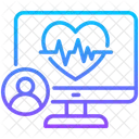 Rythme Cardiaque Biomedical Electrocardiogramme Icône