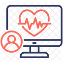 Rythme Cardiaque Biomedical Electrocardiogramme Icône