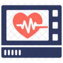 Rythme Cardiaque Moniteur Verification Icône