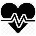 Cardiogramme Ecg Battement De Coeur Icône
