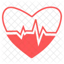 Beat Electrocardiogramme Graphique Icône