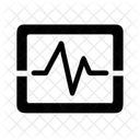 Ligne ECG du rythme cardiaque  Icône