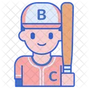 Batter Baseball Player Player Icône