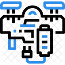 Batterie Drone Charge Icône