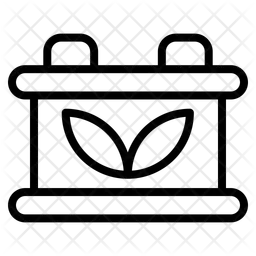Batterie écologique  Icône