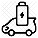 Batterieelektrisches Auto  Symbol