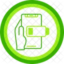 Batterie Faible Telephone Portable A La Main Batterie Icon