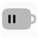 Batterie-mittel-  Symbol