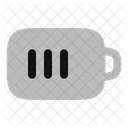 Batterie-mittel-  Symbol