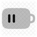 Batterie-mittel-  Symbol