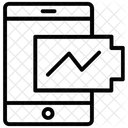 Batterie Mobile Chargement Mobile Banque Dalimentation Icône