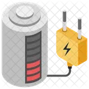 Batterie Rechargeable Chargement De La Batterie Chargement Des Cellules Icône