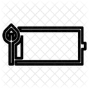 Batteriesparer Eins Symbol