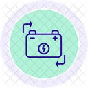 Batterie Ersatz Liniensymbol Symbol