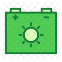 Eco Battery Sun Energy Icon