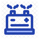 Electric Car Parts Simple Icon