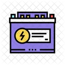 Electrical Battery Color Icon