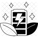 Battery Electric Leaf Icon