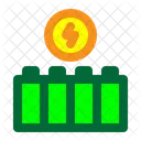 Battery Bank Energy Storage Batteries Icon