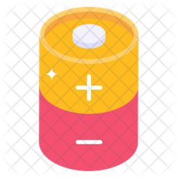 Battery Cell Icon - Download In Isometric Style