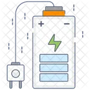 Mobile Power Battery Usage Inductive Charging Icon
