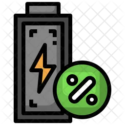 Battery Charging Percentage  Icon