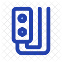 Cable Electrical Component Blue Icon