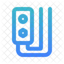 Cable Electrical Component Outlined Gradient Icon