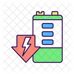 Battery discharging  Icon