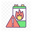 Battery Flammability Icon