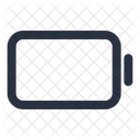 Battery Horizontal Charging Battery Horizontal Mobile Icon