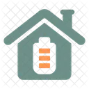 Battery Home House Icon