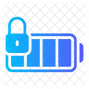Battery Security Padlock Icon